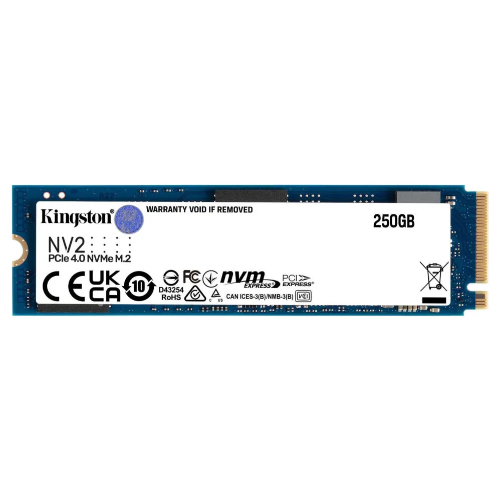 Kingston Technology Kingston NV2 + Norton 360 for Gamers 250 GB M.2 PCI Express 4.0 NVMe
