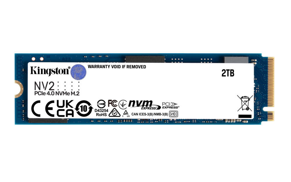 Kingston Technology Kingston NV2 2 TB M.2 PCI Express 4.0 NVMe 3D NAND