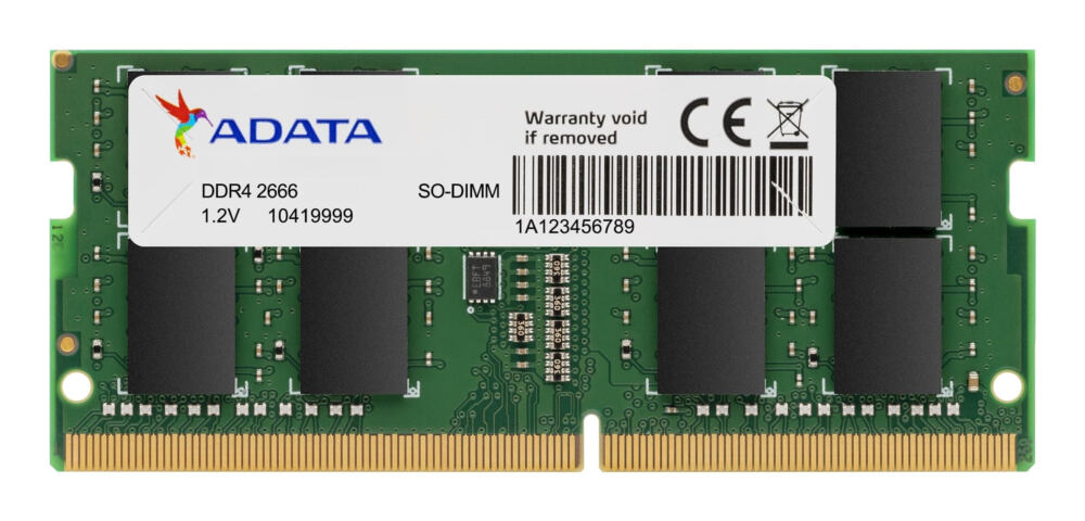 ADATA AD4S2666W8G19-B hafıza birimi 8 GB 1 x 8 GB DDR4 260-pin SO-DIMM