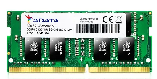 ADATA 8GB DDR4 SO-DIMM 2133MHZ 204 pin AD4S213338G15-S