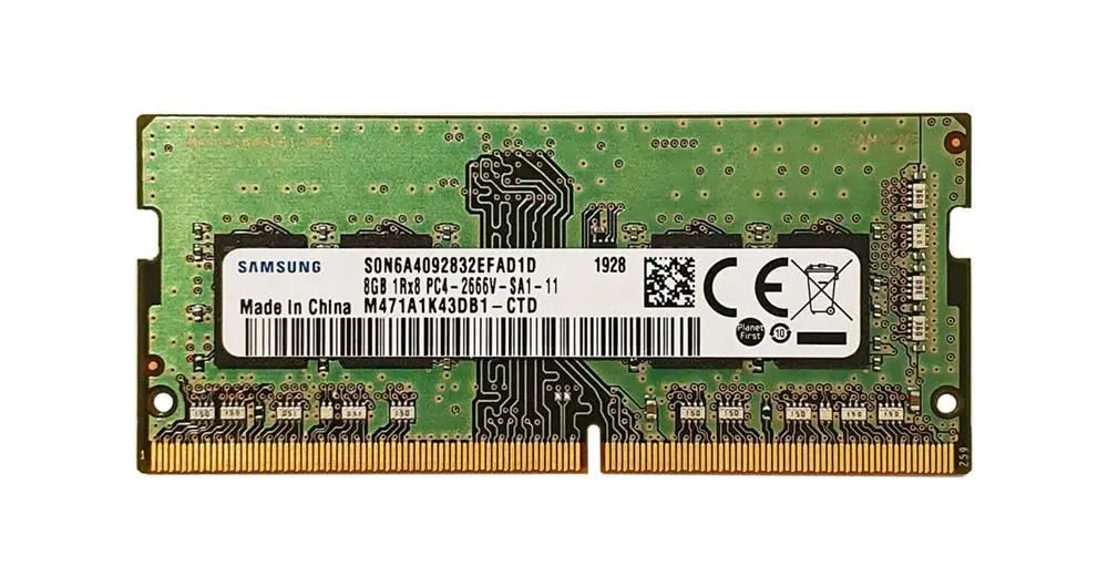 Samsung M471A1K43DB1-CTD Samsung 8GB DDR4 2666MHz PC4-21300 SODIMM